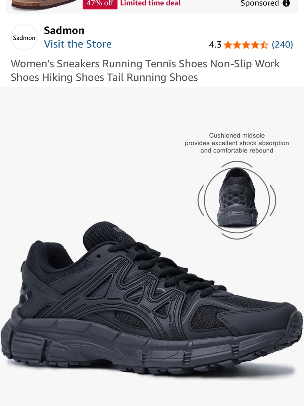 Women’s running shoes size 9 1/2